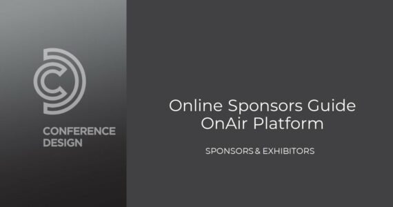 Online Sponsor & Exhibitor OnAir Guide